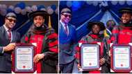 IK Ogbonna shares photo as he accompanies bestie Alexx Ekubo to receive honorary doctorate degree