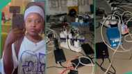 Electricity in Nigeria: Lady who owns generator becomes celebrity, helps others charge their phones