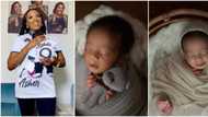 "Our prince charming is 1 month old": Biola Adebayo celebrates as baby turns 30 days old, shares cute clips