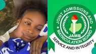 "2025 UTME": Female student falls to ground after seeing her JAMB result, video shows score