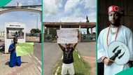 Nasboi kneels in front of Osun, Kano govt secretariats to beg Davido for verse, singer responds