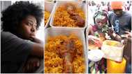 "I should have bought new phone": Lady shares free rice to mark birthday, people say she's using them