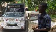 Skillful 18-year-old boy builds car using scrap materials, sweet video shows him in the whip