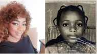 Actress Bimbo Akintola blends in with Thursday throwback trend to mark birthday, shares photo of her as a girl