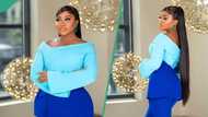 "Got what you deserved": Peeps react after lady displays the Veekee James' outfit her tailor made