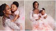 Tomike's birthday shoot for her baby's first birthday is giving mummy/daughter fashion goals