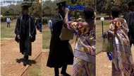 Boy embarrasses mum on his graduation day, walks out on her in touching video