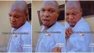 "Confess, who kissed you?" Nigerian lady questions her dad after seeing a stain on his cloth, involves her mum