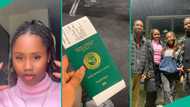 Nigerian lady relocates to America with her family, shares travelling process in viral video