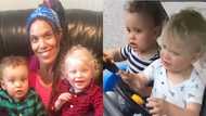 Photos show twin babies with amazing brown and white skins, special eye colours, their mother speaks