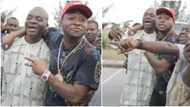 “Na these guys give me F9”: Old video emerges of Davido with his teacher, man proudly takes photo with singer