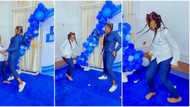 Legwork on fleek: Chacha Eke Faani battles daughter on dance floor in video, actress loses to energetic child