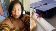 50-year-old woman rejoices as she becomes graduate, people celebrate her