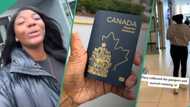 Excitement as Nigerian lady finally gets Canadian passport, jubilates with friends in video