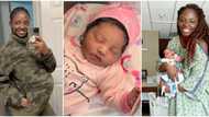 Our miracle is here: Actress Ivie Okujaye excitedly shares first photos as she welcomes a baby girl abroad