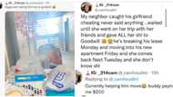 Heartbroken man donates girlfriend's belongings to charity after catching her cheating, photo stirs reactions