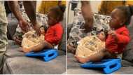 "Protective brother": Boy refuses to allow dad to touch his new-born baby bro, video trends on TikTok