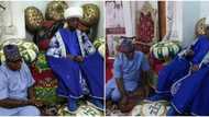 Veteran actor Adebayo Salami shares photos as he visits Emir of Ilorin in magnificent palace