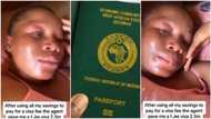 "It's painful": Nigerian lady cries after paying N2.5m to agent, she gets fake visa