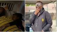 Comedienne Warri Pikin shares sleeping moment between her husband and their daughter as they cuddled