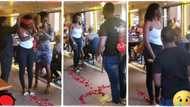 "Why not say yes": Lady rejects young man's proposal in presence of his mum, video breaks hearts on TikTok