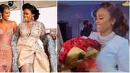 "Mother-daughter goals": Iyabo Ojo’s receives dollars and roses as birthday gifts from daughter Priscilla