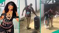 Lady who refused to move into husband's house reacts as he storms her house to pack belongings