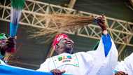 Tinubu suffers another gaffe in Lagos, says "Go and take your APV APC and you must vote", video emerges