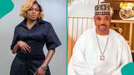 Funke Akindele and MC Oluomo’s moment at an event trends as fans react online