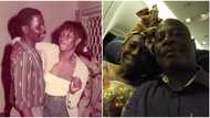 "See as daddy stomach flat": Nigerians react as man shares stunning throwback photo of his mum and dad in 1982