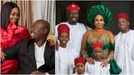 Obi Cubana releases lovely family photos with his 4 children as he and wife celebrate 14th wedding anniversary