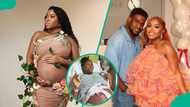 Pregnant Veekee James seen working while in labour, fans react to viral video: “Intentional woman”