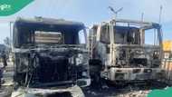 JUST IN: Houses, vehicles destroyed as petrol tanker explodes on Lagos-Ibadan expressway