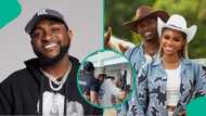 Davido meets Priscilla Ojo, hubby Juma Jux in Abuja, OBO playful warning to Tanzanian singer trends