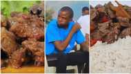 "Doctor said my stomach is big": Video of man who ate one goat alone, 2kg of rice at a single meal