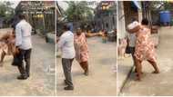 "This is so sweet": Returning Nigerian man refuses to hug his wife in funny video, runs away from her