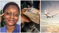 "Cheap domestic flight": Lady enters aeroplane from Lagos to Ibadan, pays less than N7k