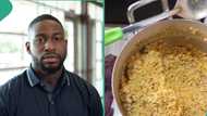 "Throw her away pls": Nigerians react as man who gave girlfriend N15k shows food she cooked