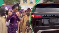 Sweet video as Miss Universe Mitchel Ihezue’s husband’s sons gift her brand new Range Rover