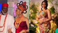 Filmmaker Tolu Odunsi holds traditional wedding in Edo, wife flaunts baby bump: "This is beautiful"