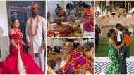 Lovely photos, videos from wedding ceremony of Nigerian footballer Paul Onuachu and Ghanaian boo Tracy