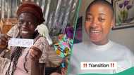 Nigerian woman receives N25k from generous lady, she kneels in appreciation, clip trends