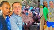 "Bride price paid in full": Oyinbo man flies down to Nigeria to wed pretty lady who charmed him
