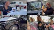 New Whip Alert: Funke Akindele cops 'tear rubber' Lexus SUV, hubby JJC Skillz congratulates her