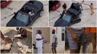 Man visits Obi Cubana in Abuja, gifts him suitcase of massive money, video shows bundles of cash on table