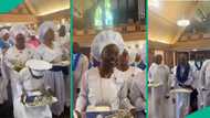 Dollars in church: Young Nigerian lady celebrates her graduation in God’s house, dances
