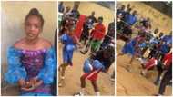 I'm in JSS 3: Nigerian girl who beat boy silly in boxing game finally speaks in video, many react