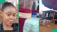 Lady reacts as her mum begins new hustle as street food seller: "She's so shy"