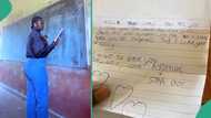 "I can take you to Shoprite": Lady doing teaching practice displays love letter student wrote to her