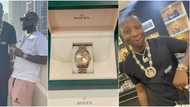 Davido spends heavily on Rolex wristwatch for PA (Photos)